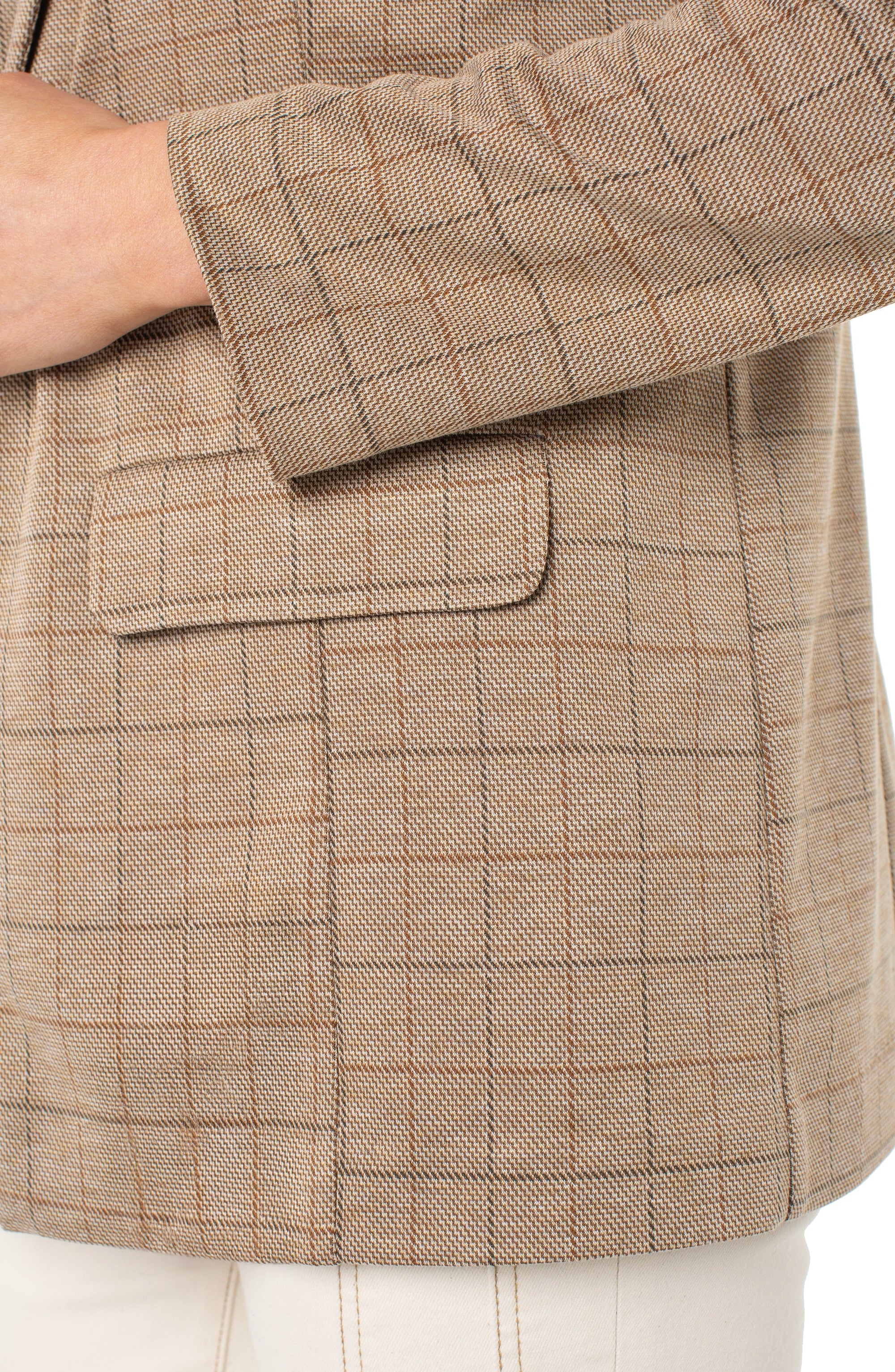 Boyfriend Blazer- Khaki Check