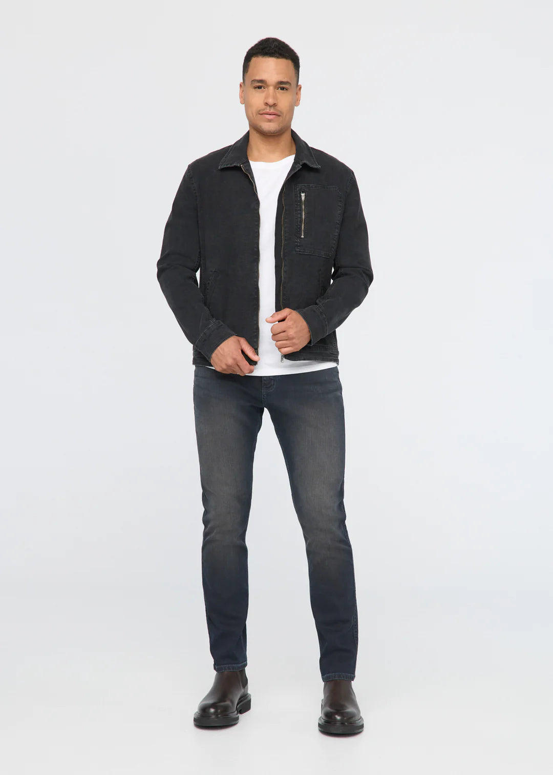 Performance Relaxed Taper Denim in Midnight