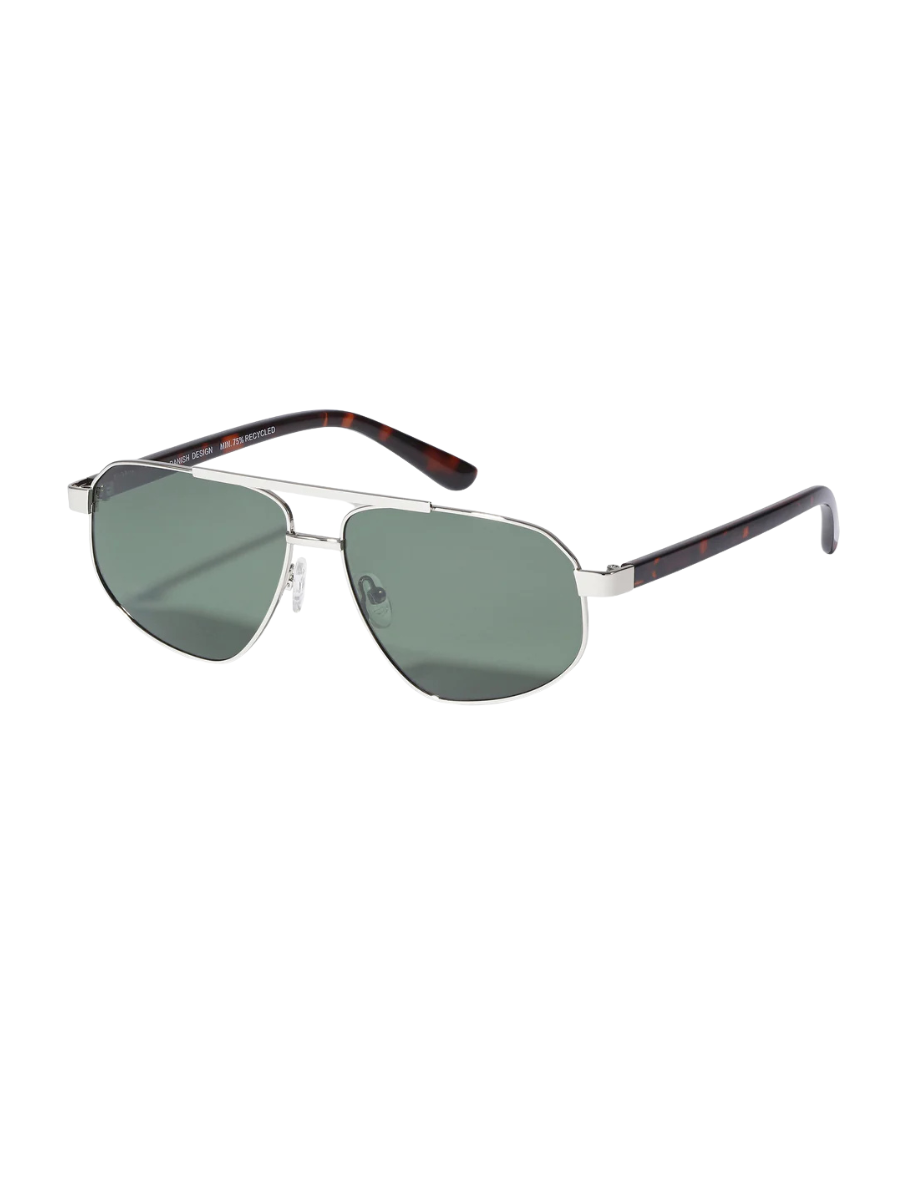 Cai Polarized Sunglasses - Brown/Silver