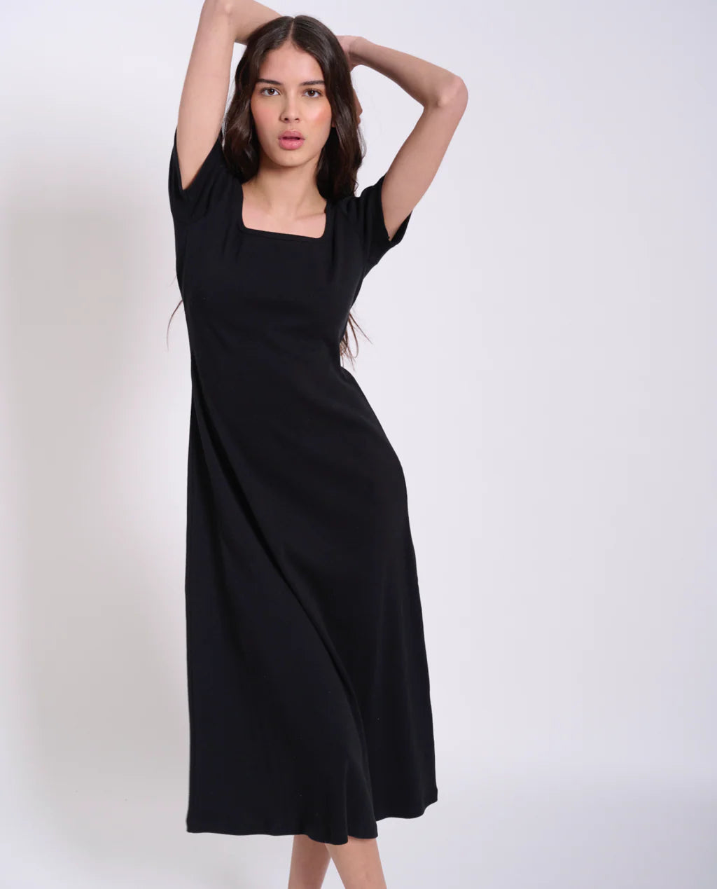 Caileigh Midi Dress - Black