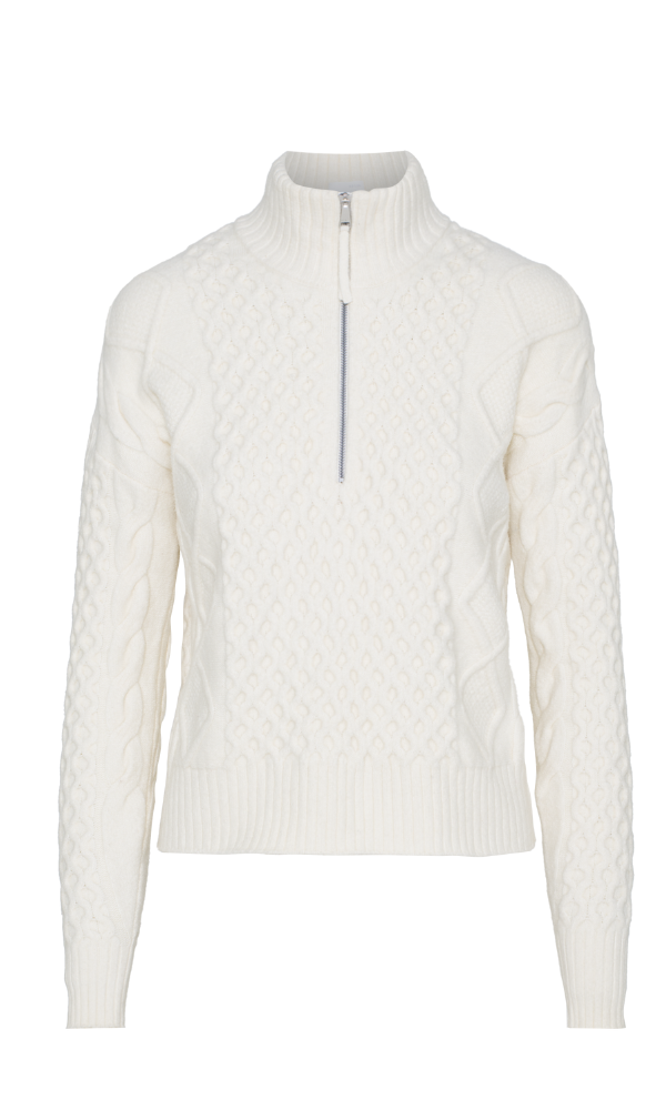 Camila 1/2 Zip Sweater - Cream