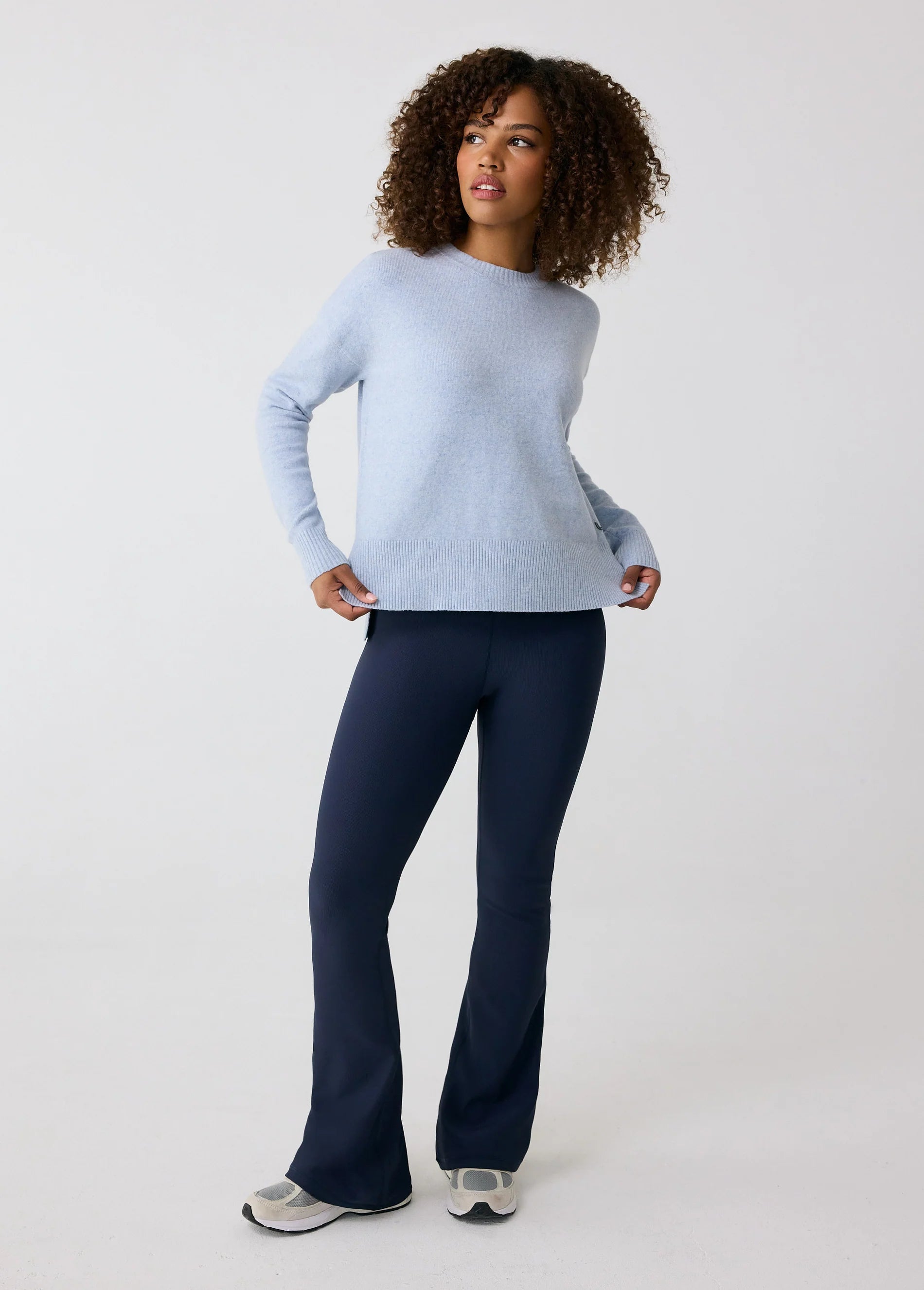 Camille Crew Neck in Glacier