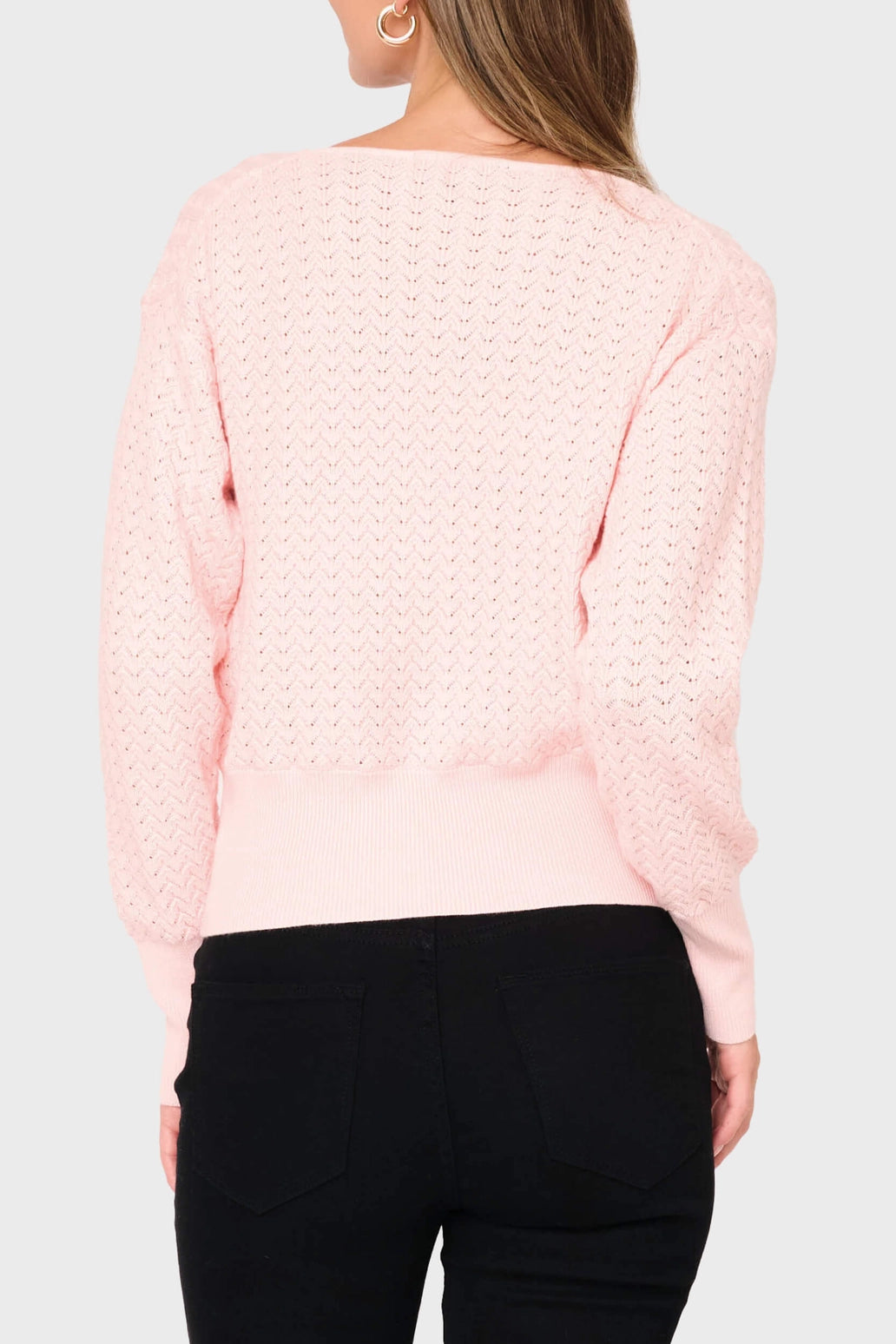 Celeste Surplice Knit - Pink