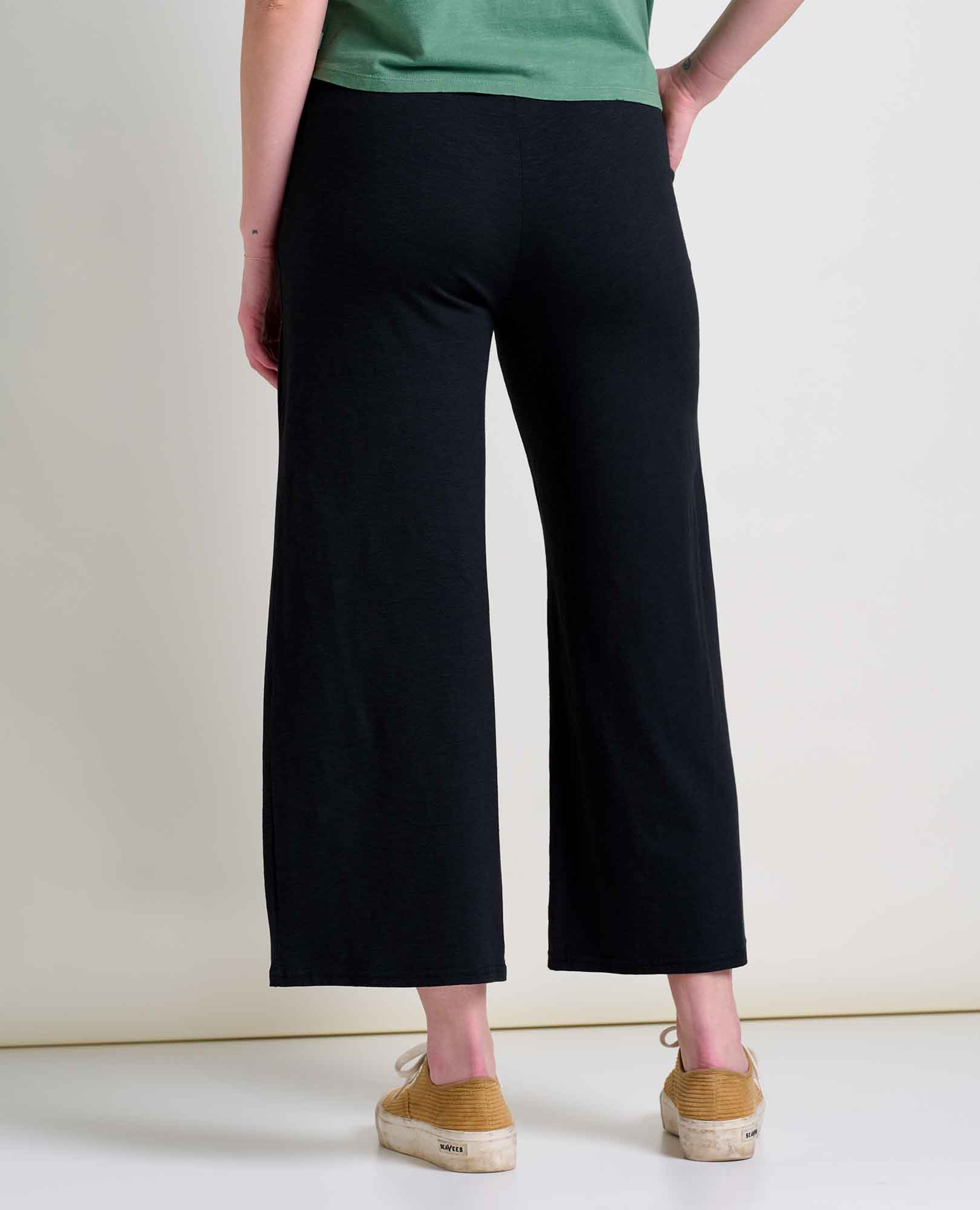 Chaka Crop Wide Leg - Black