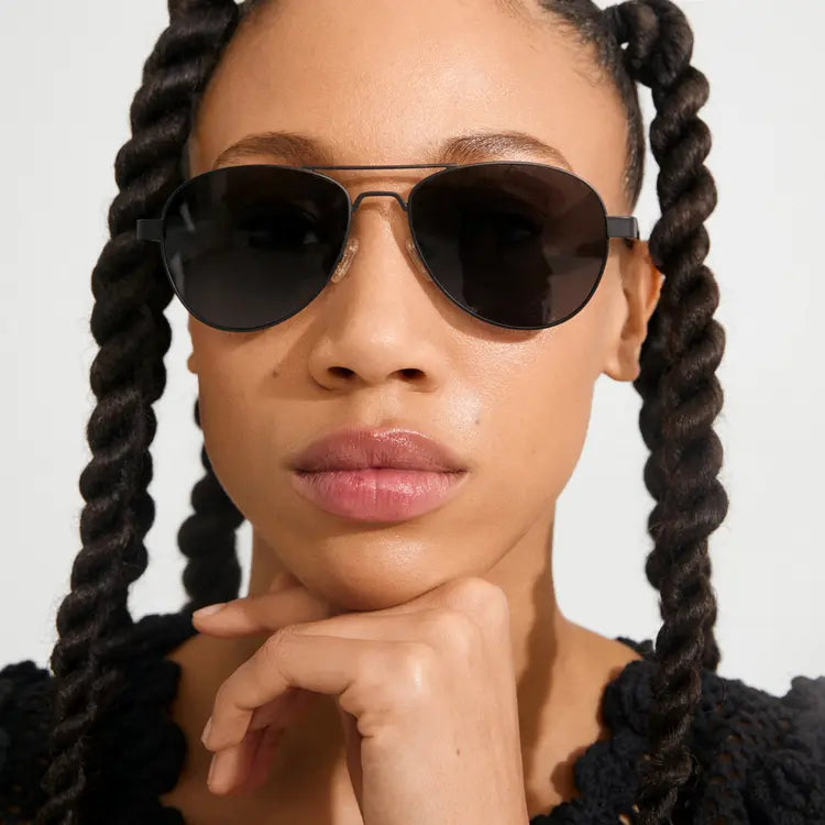 Chevy Polarized Sunglasses - Brown/Silver