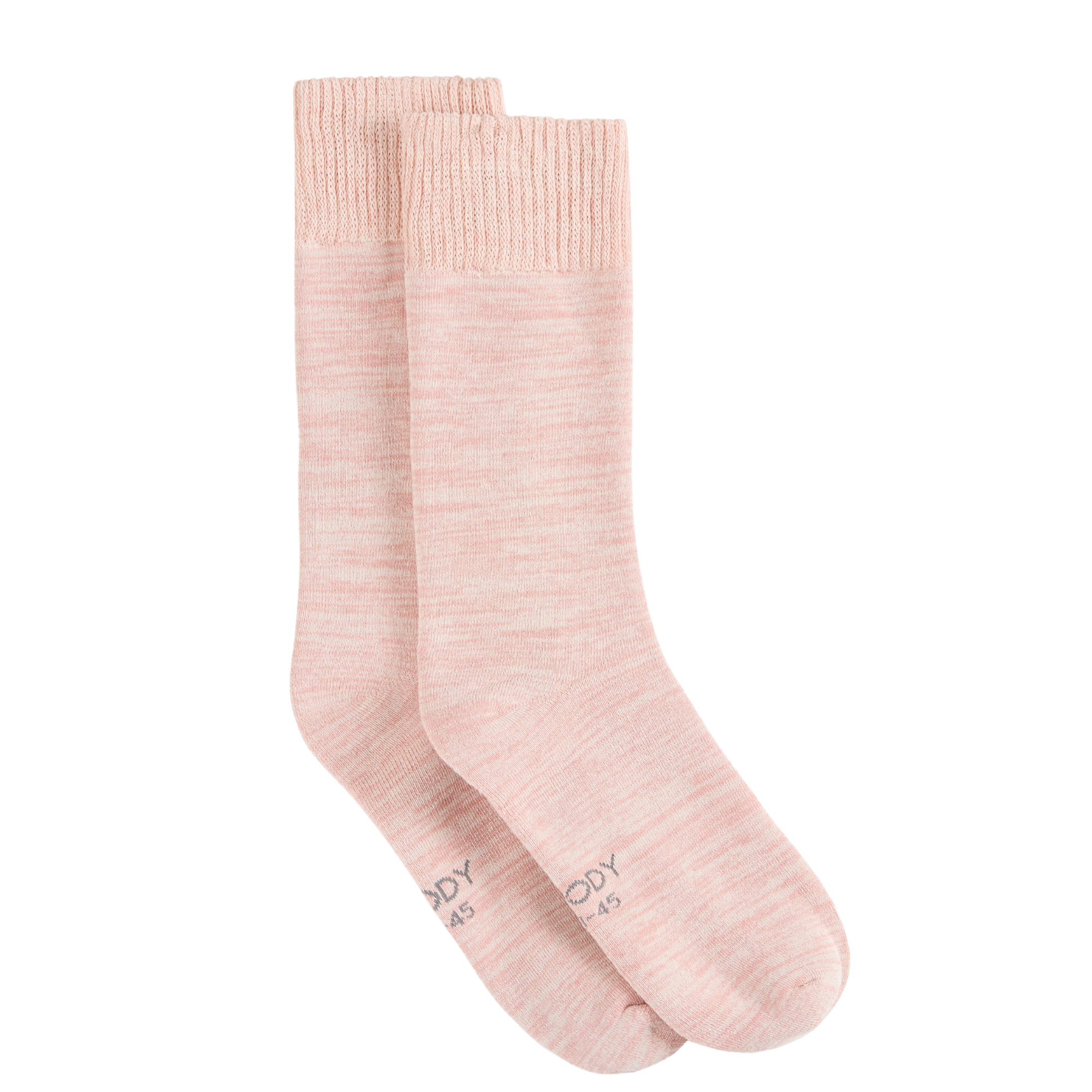 Chunky Bed Sock In Dusty Pink