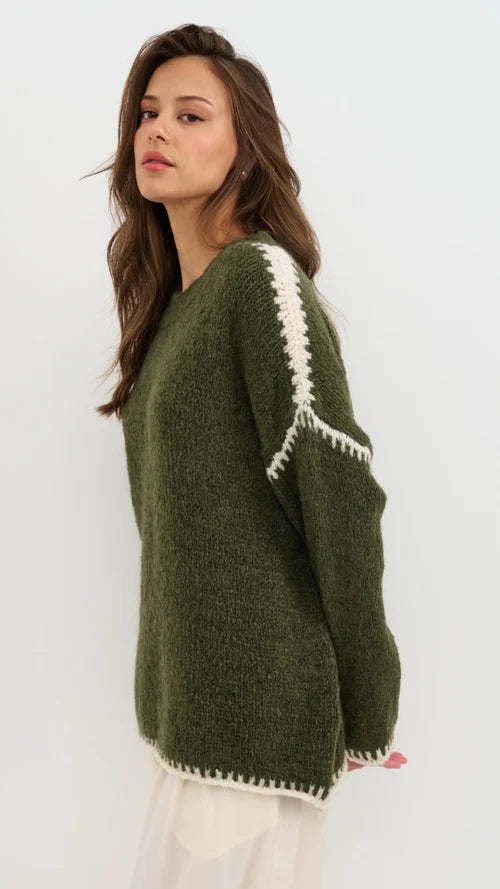 Cleo Sweater - Khaki