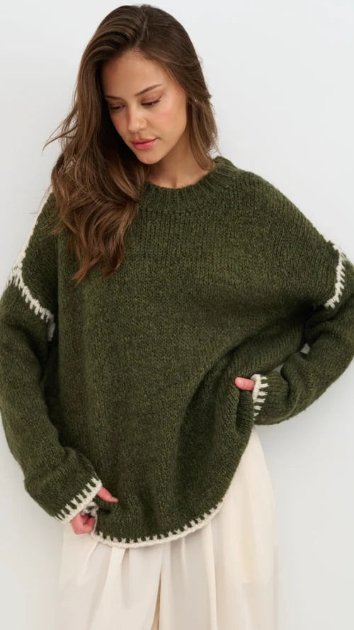 Cleo Sweater - Khaki