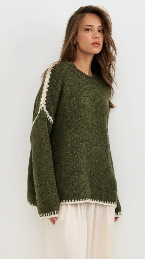 Cleo Sweater - Khaki