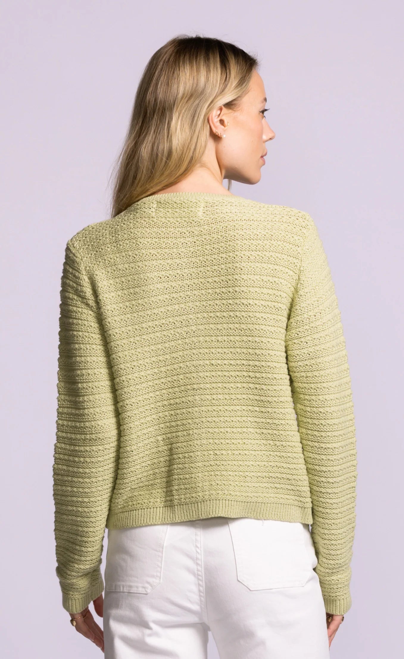 Cleo Button Sweater- Green