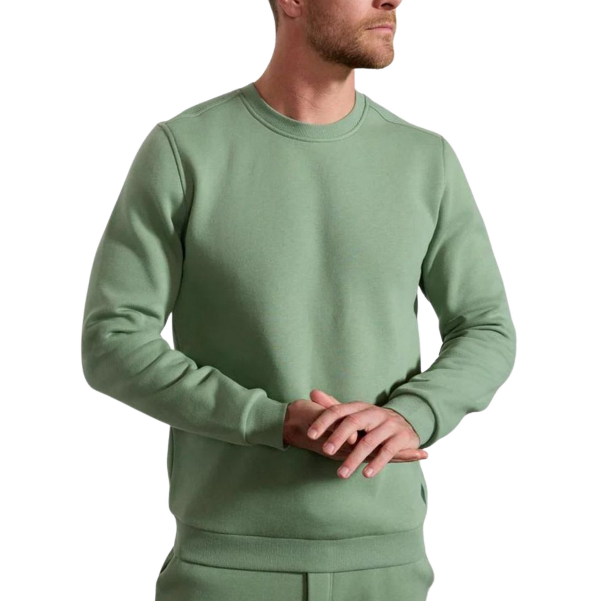 Comfort Crew Neck in Hedge Green