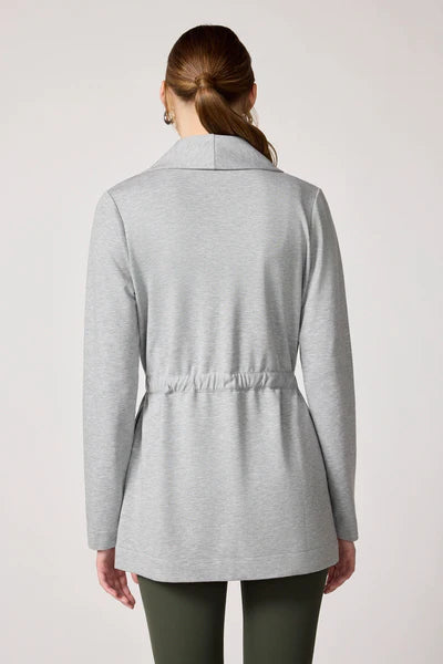 Cozy Fleece Cardigan - Concrete