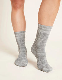 Crew Boot Sock in Light Grey