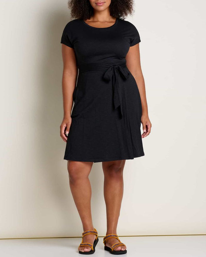 Cue Wrap Dress In Black