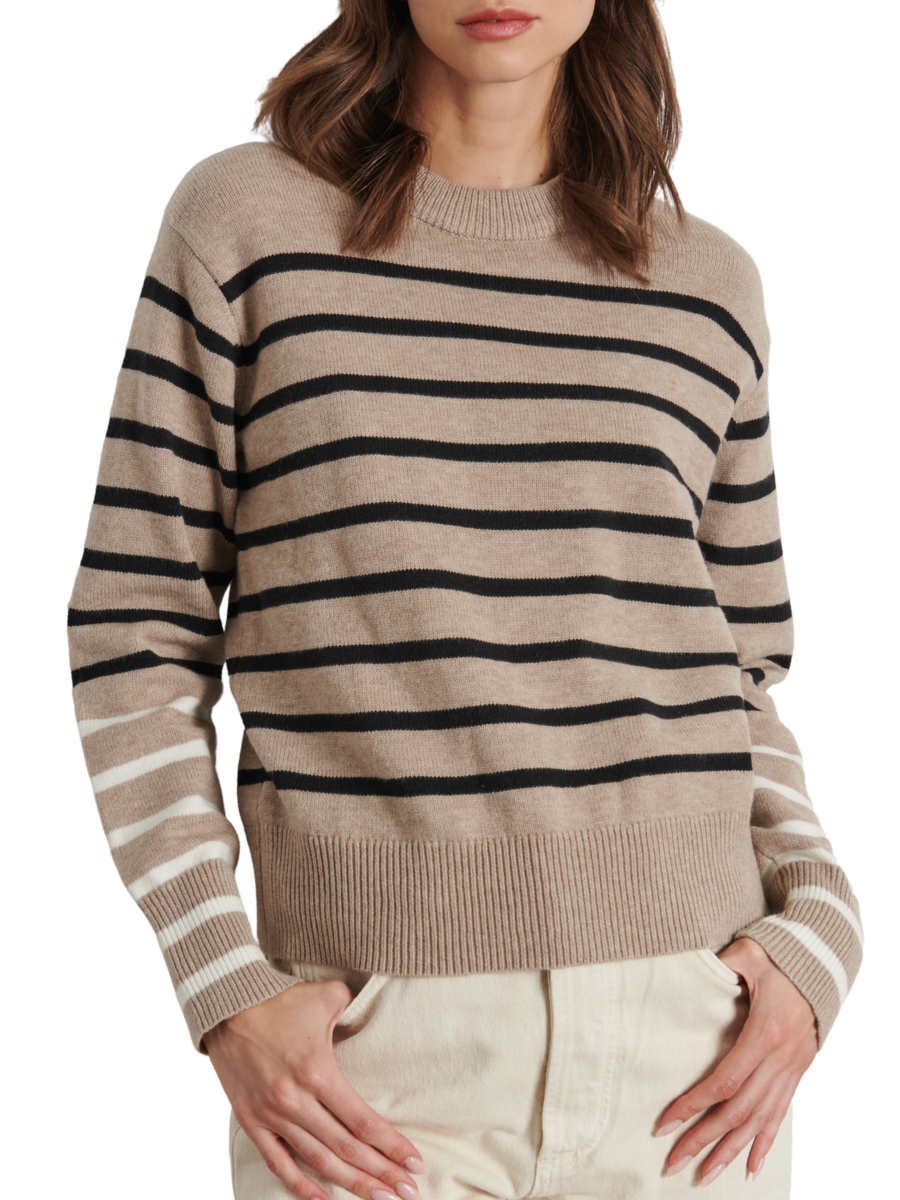 Dasha Knit - Mink Stripe