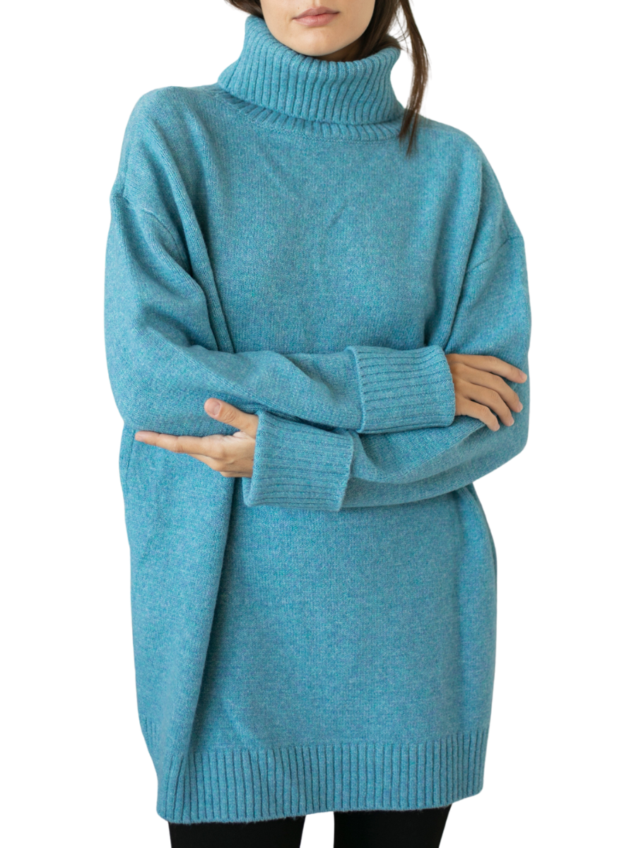Dog Walker Sweater - Azure Blue