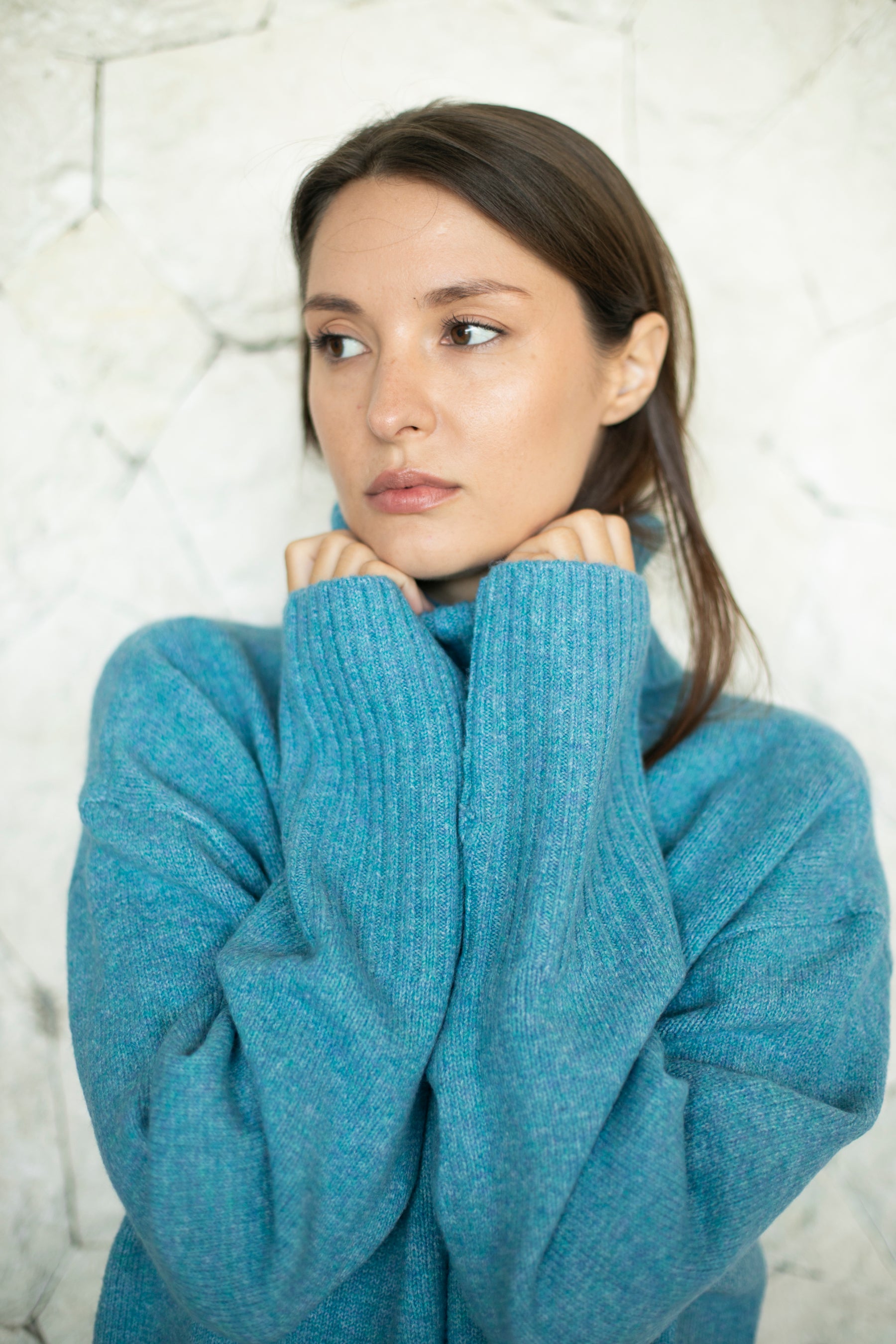 Dog Walker Sweater - Azure Blue