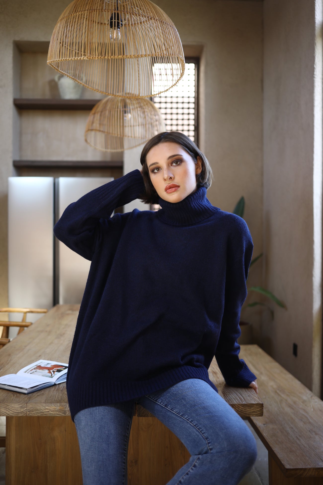 Dog Walker Sweater - Dark Navy