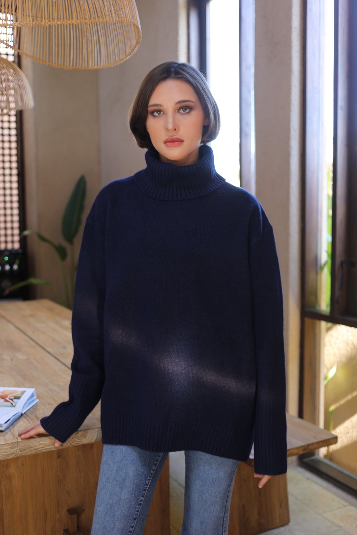 Dog Walker Sweater - Dark Navy