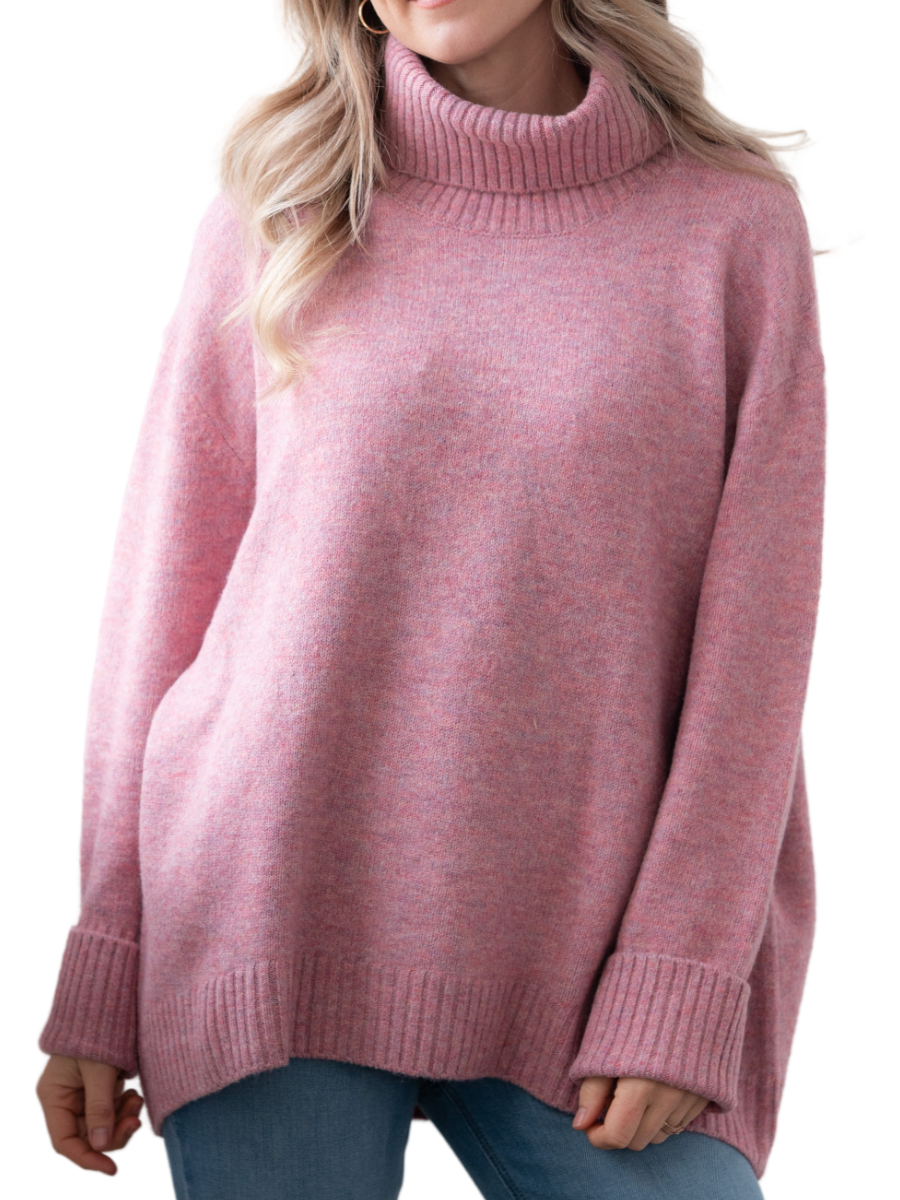Dog Walker Sweater - Tea Rose