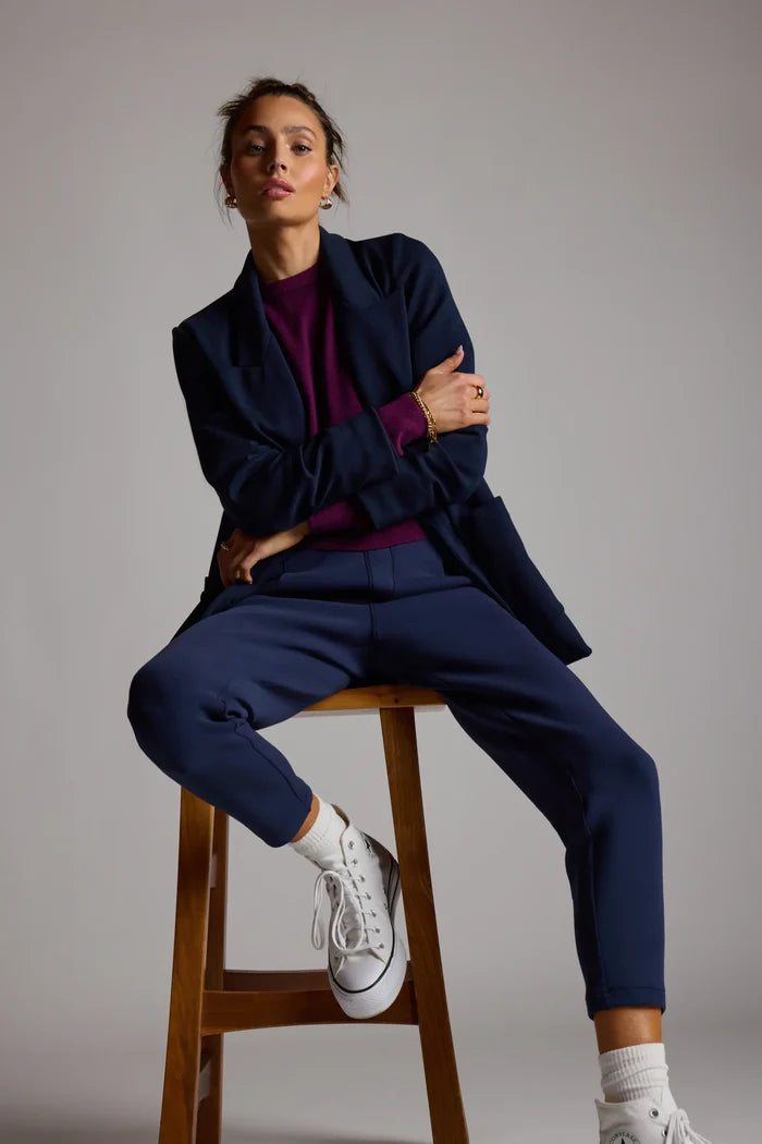 Double Breasted Blazer- Navy