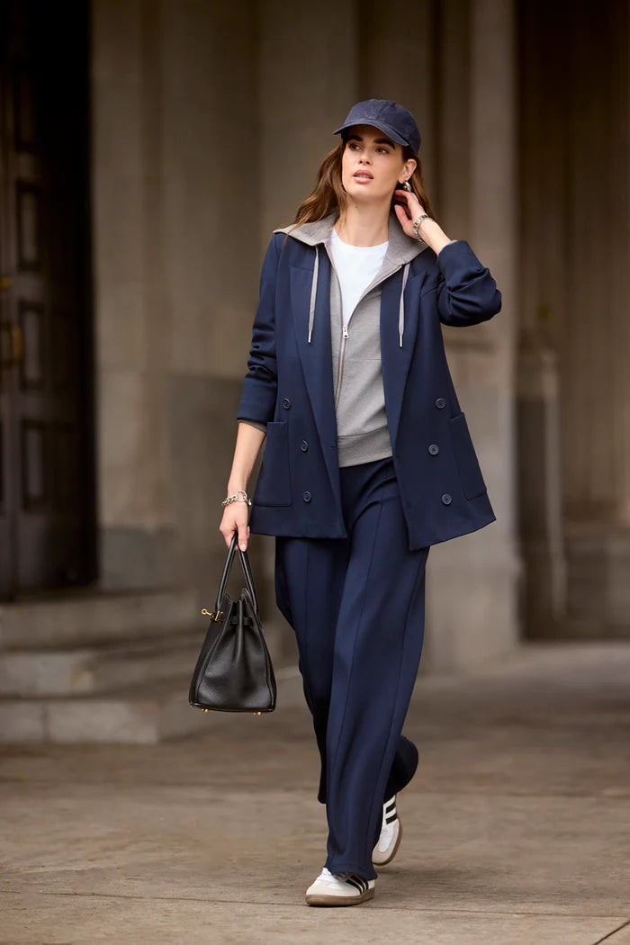 Double Breasted Blazer- Navy