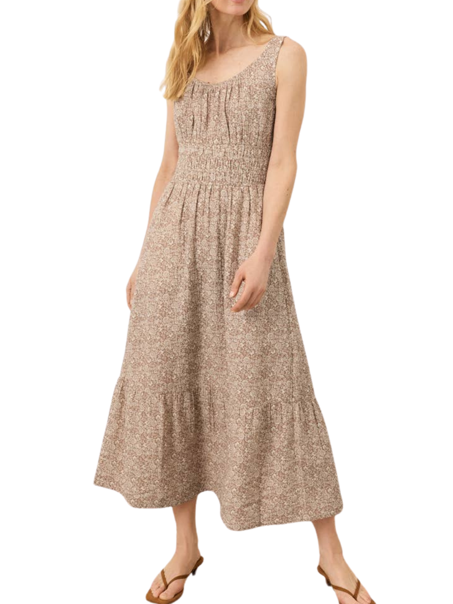 Double Cotton Gauze Tank Dress - Driftwood