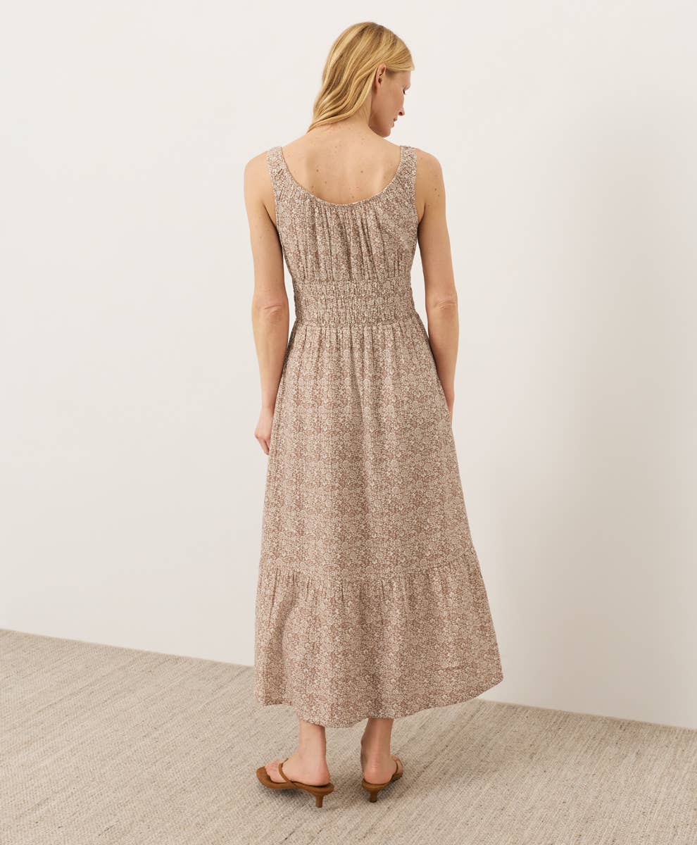 Double Cotton Gauze Tank Dress - Driftwood