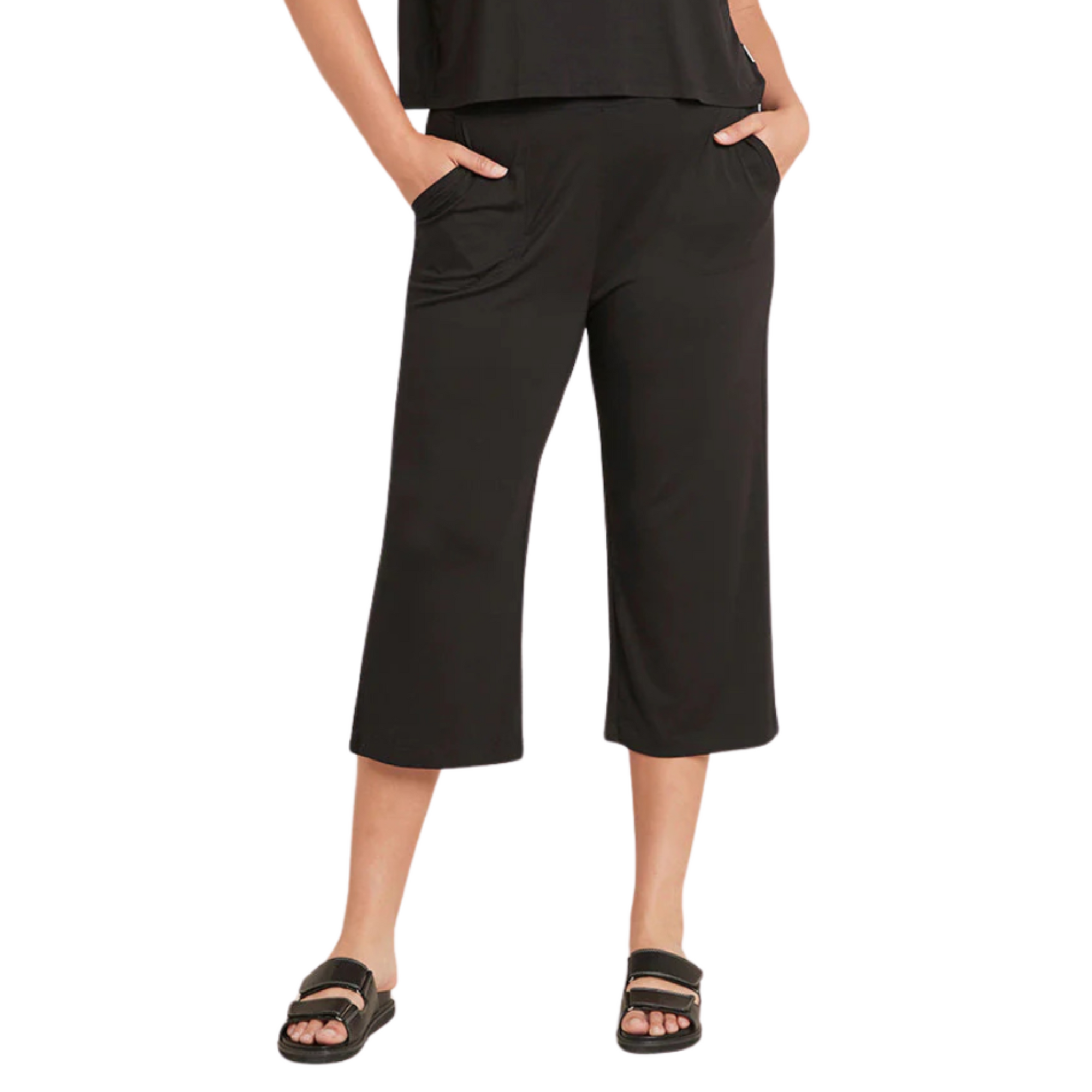 Downtime Crop Pant in Black