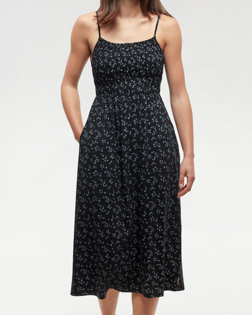 Driftwood Dress - Black Daisy