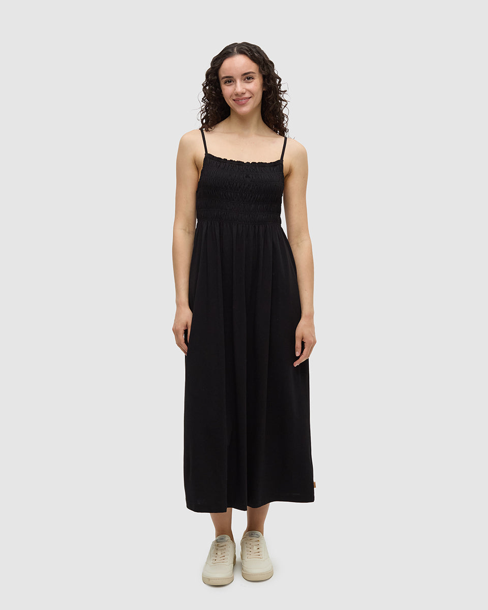 Driftwood TENCEL™ Dress- Black
