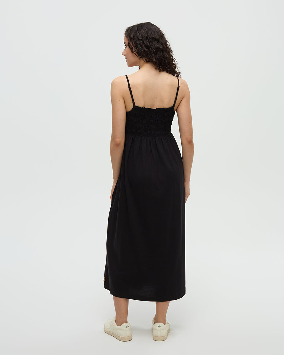 Driftwood TENCEL™ Dress- Black