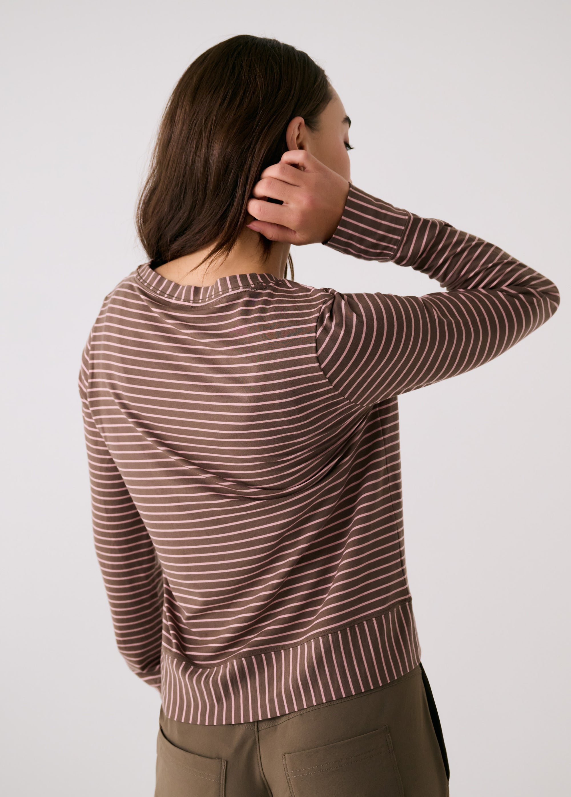 Dynamic LS - Mocha Stripe