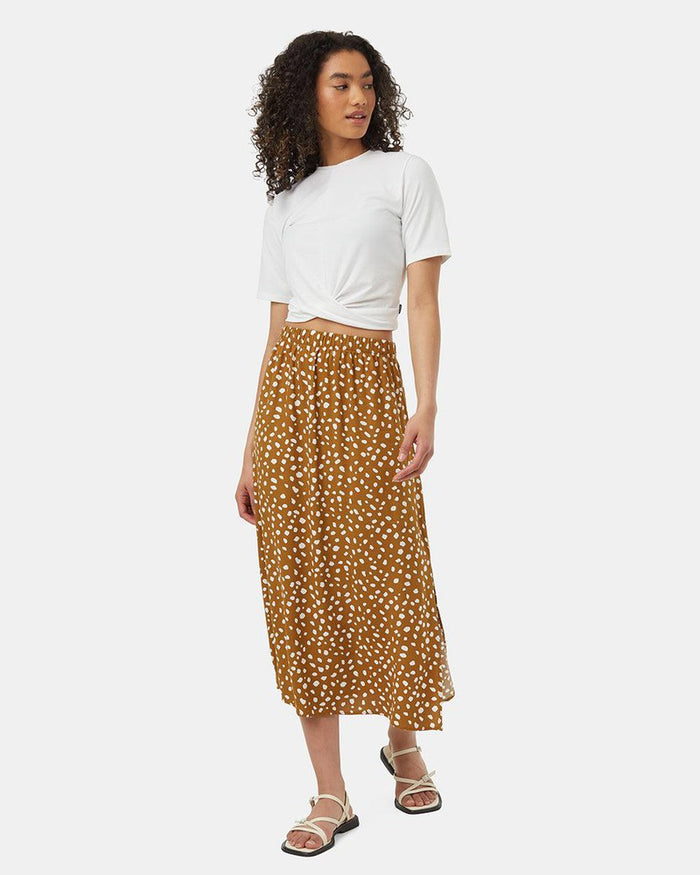 EcoWoven Skirt in Golden Brown