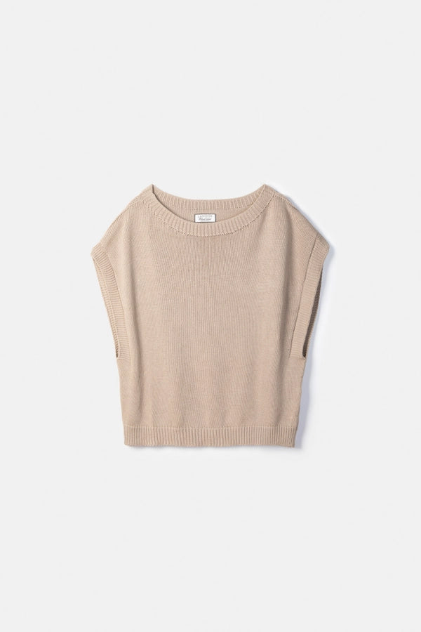 Boatneck Light Knit - Taupe