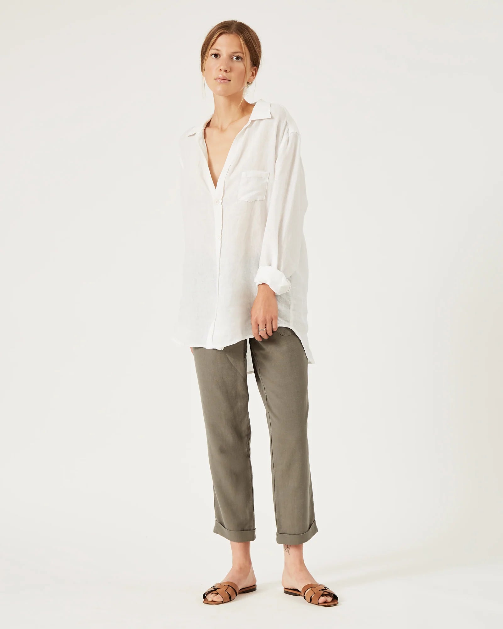 Emmy Linen Shirt - Crisp White