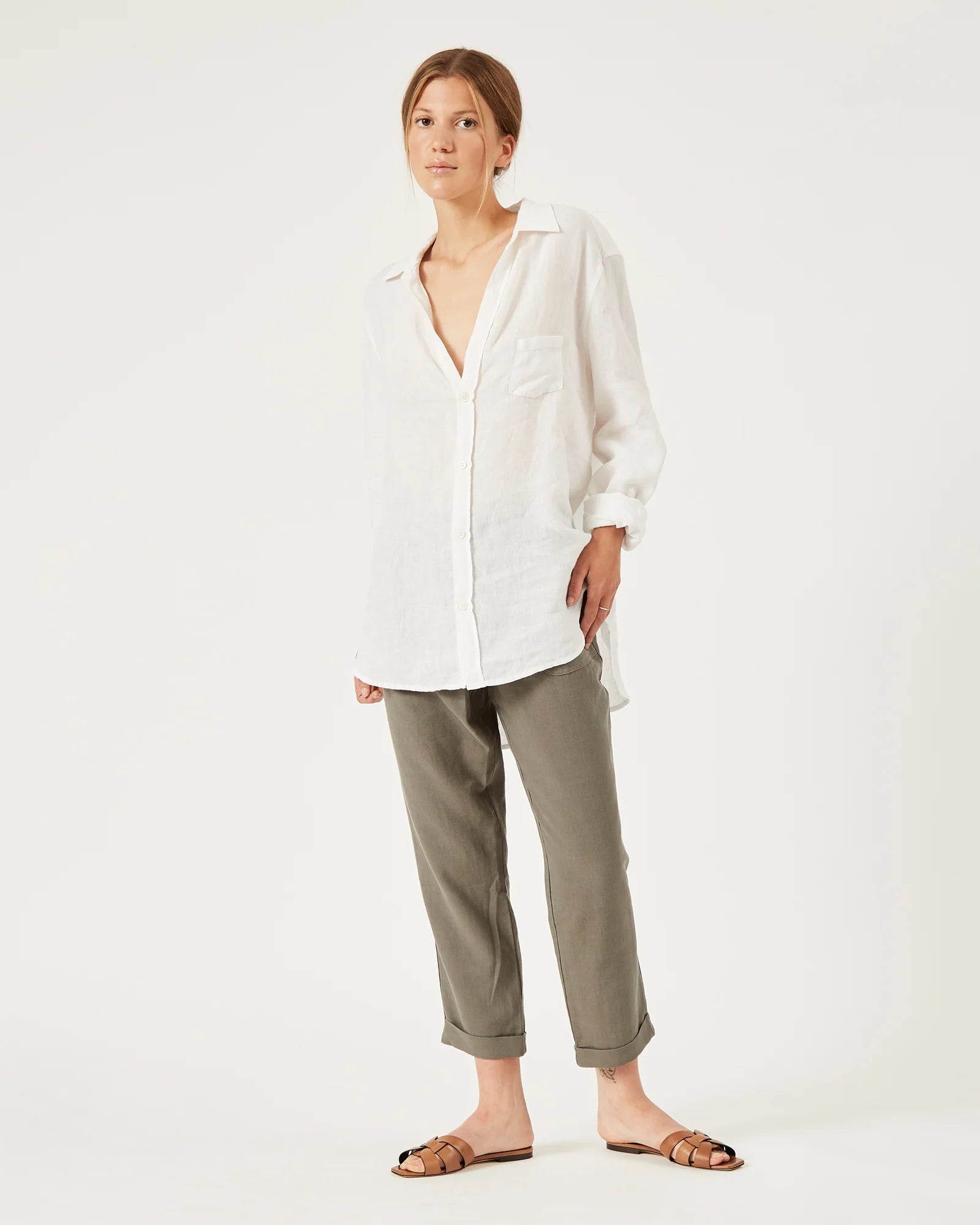 Emmy Linen Shirt - Crisp White
