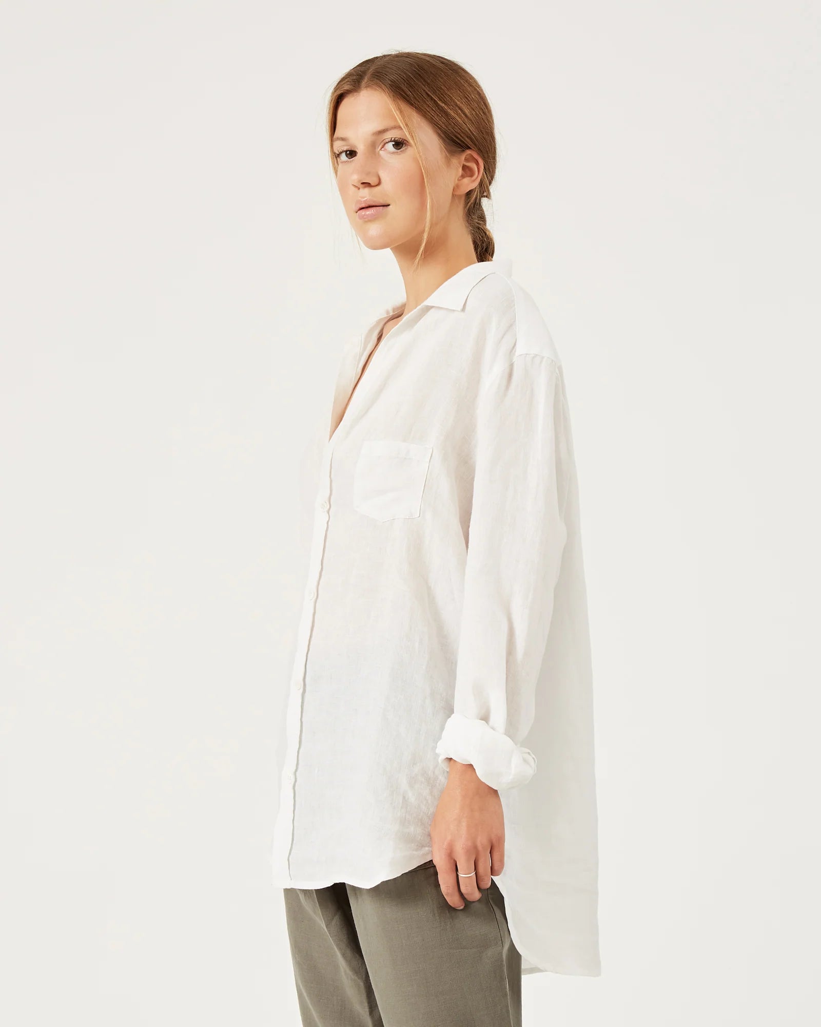 Emmy Linen Shirt - Crisp White