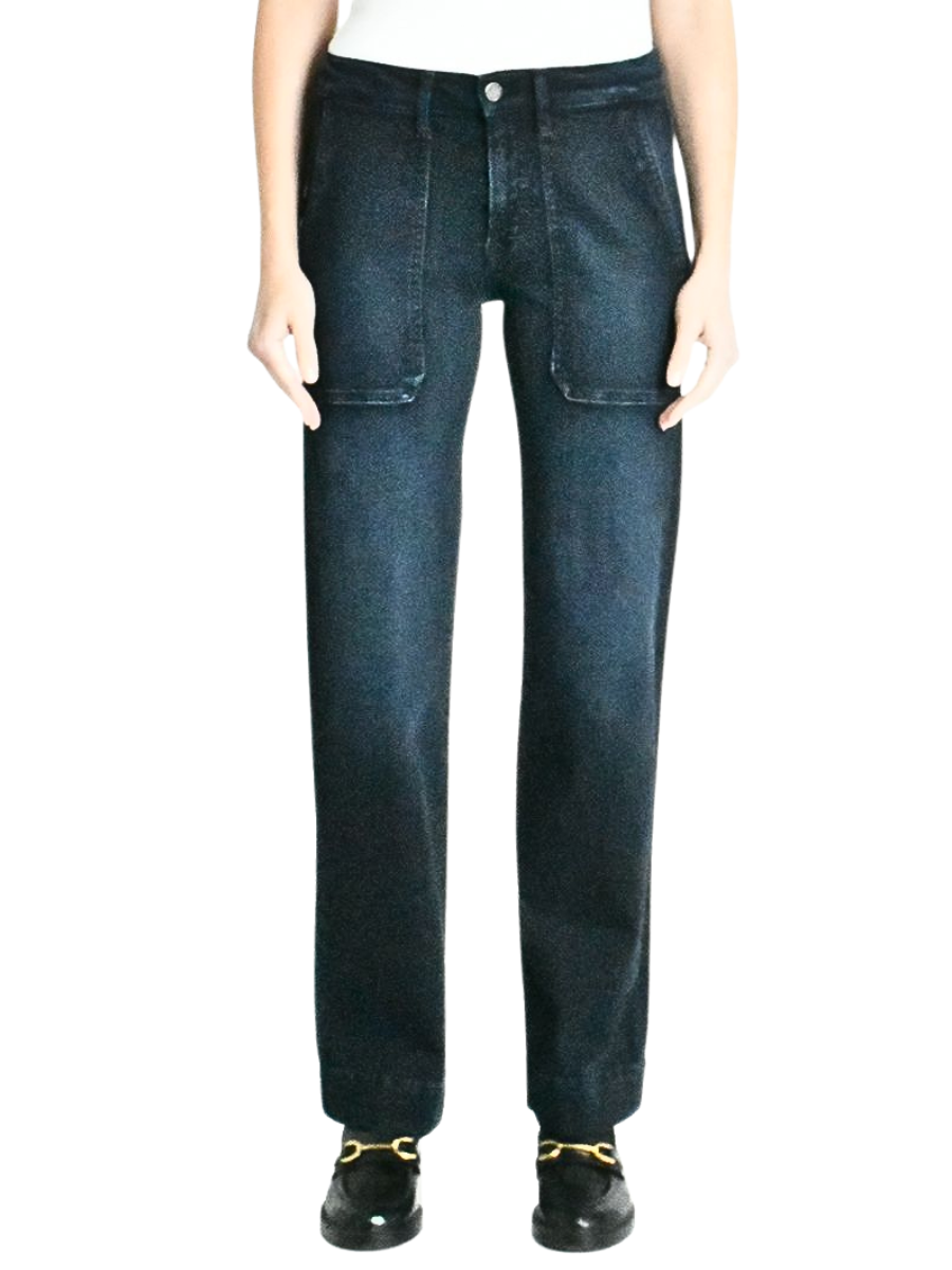 Farrah Utility Pocket Denim - Danforth Blue
