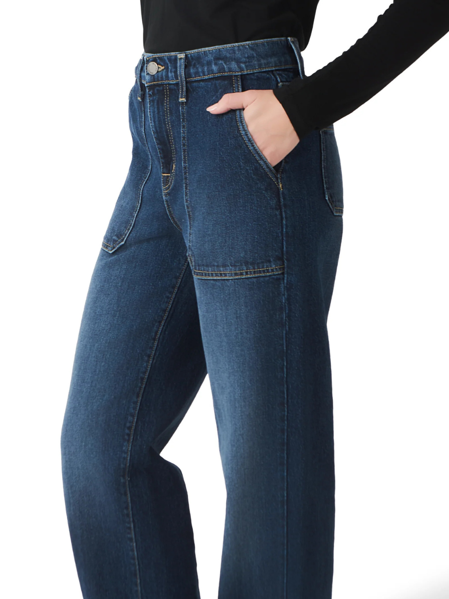 Farrah Utility Pocket Denim - Danforth Blue