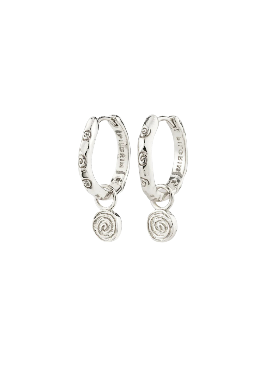 Fire Earring- Silver