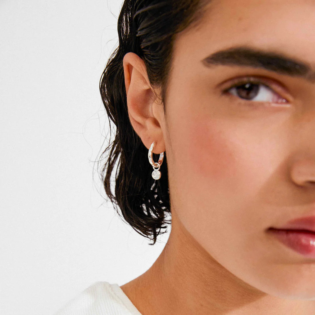 Fire Earring- Silver