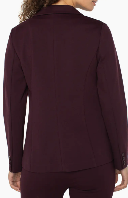 Fitted Blazer - Deep Plum