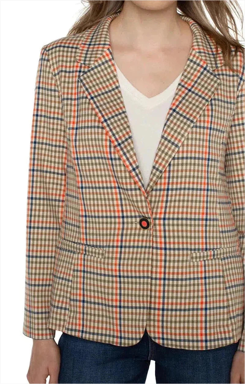 Fitted Blazer in Lava Flow