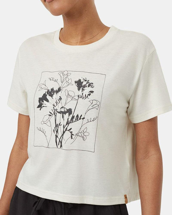 Floral Graphic T-Shirt in Undyed