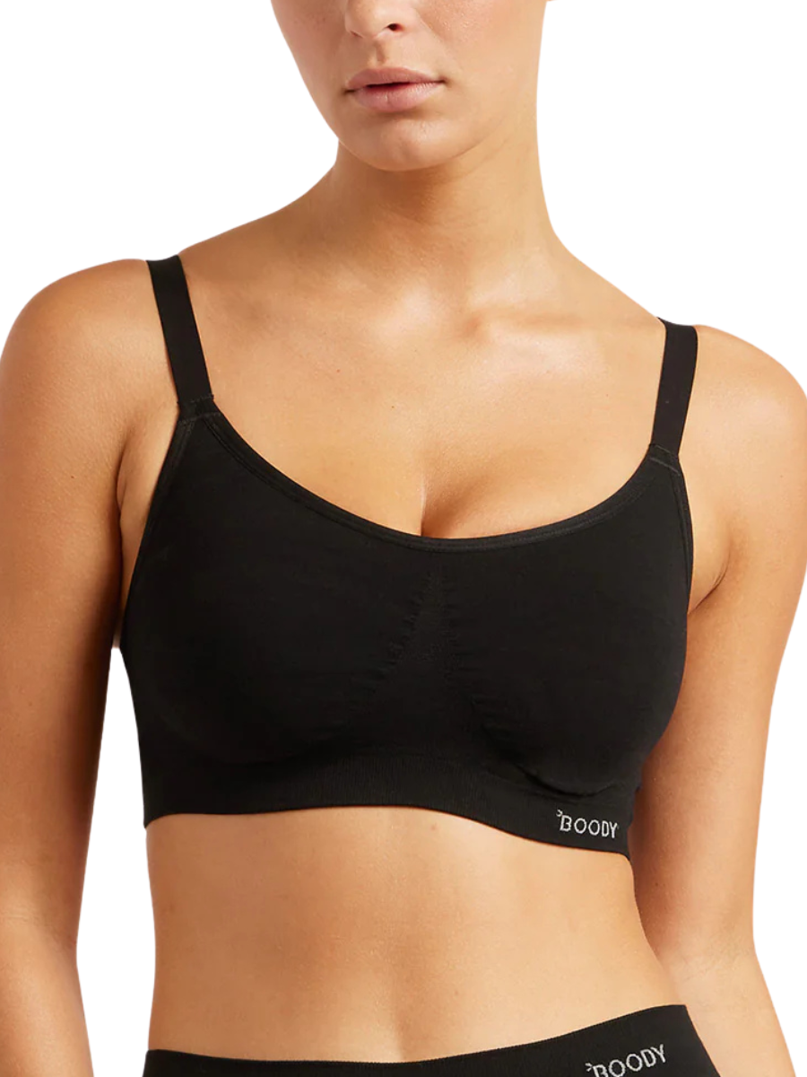 Full Bust Wireless Bra- Black