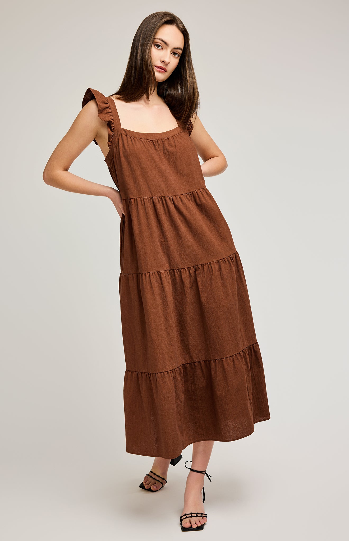 Calipso Dress in Cappuccino