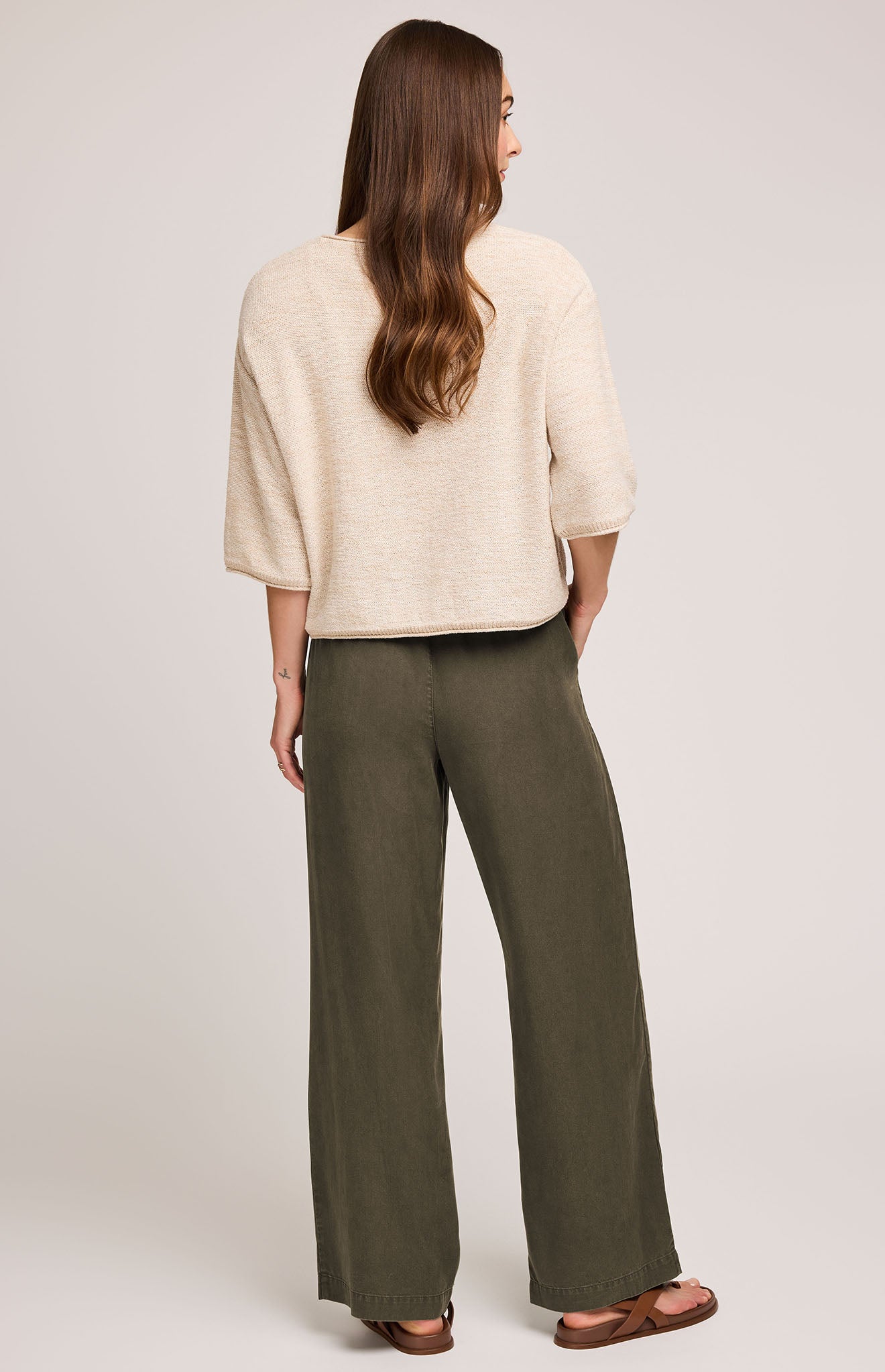 Gabriel TENCEL™ Wide Leg Pant - Jasper