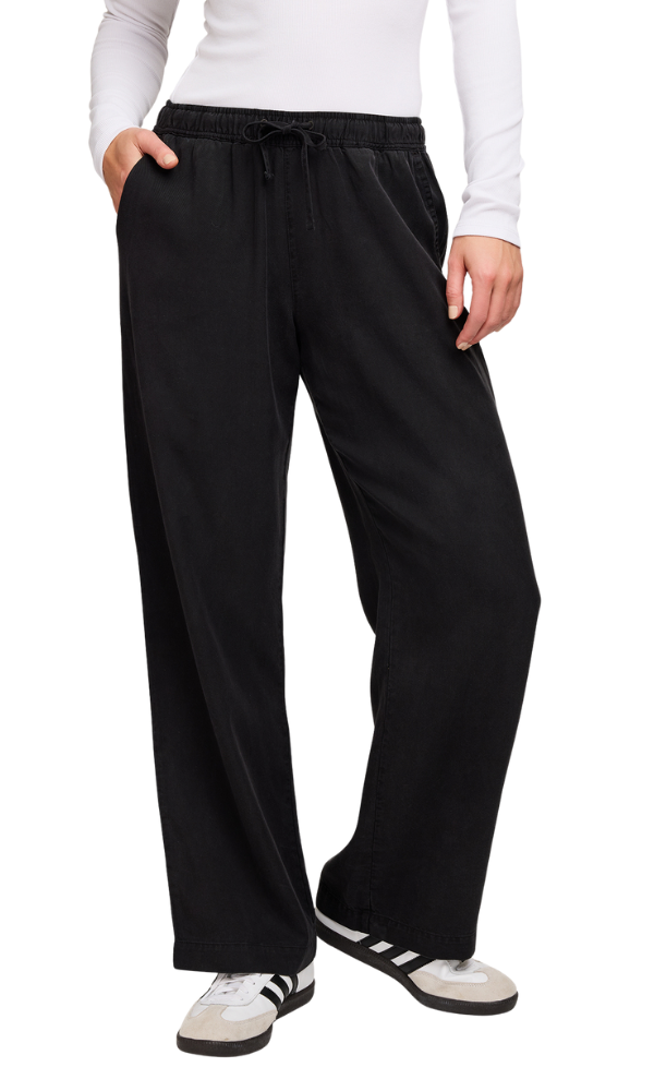 Gabriel TENCEL™ Wide Leg Pant - Washed Black