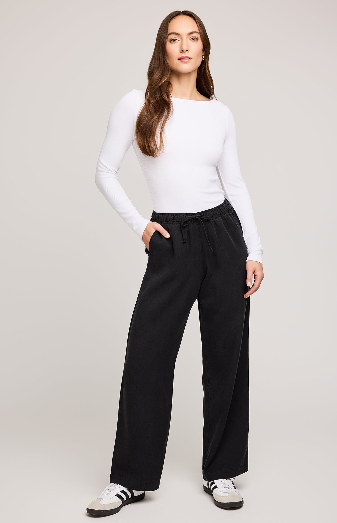 Gabriel TENCEL™ Wide Leg Pant - Washed Black
